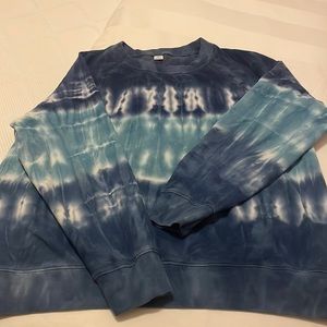 Old Navy blue and white tie dye sweatshirt - Size Large Tall